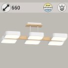 Потолочная люстра Reluce 03359-0.3-06 WH+WOOD