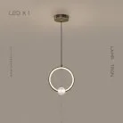 Подвесной светильник LUANA 1 кольцо. Цвет Черный. Теплый свет Lampatron 5324-13641