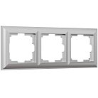 Рамка на 3 поста Werkel W0032206 (серебряный) a051031 Fiore