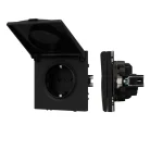 Механизм розетки влагозащищённый SCT-NOBE-MCP-SFPL-BK (230V, 16A) Arlight 054281