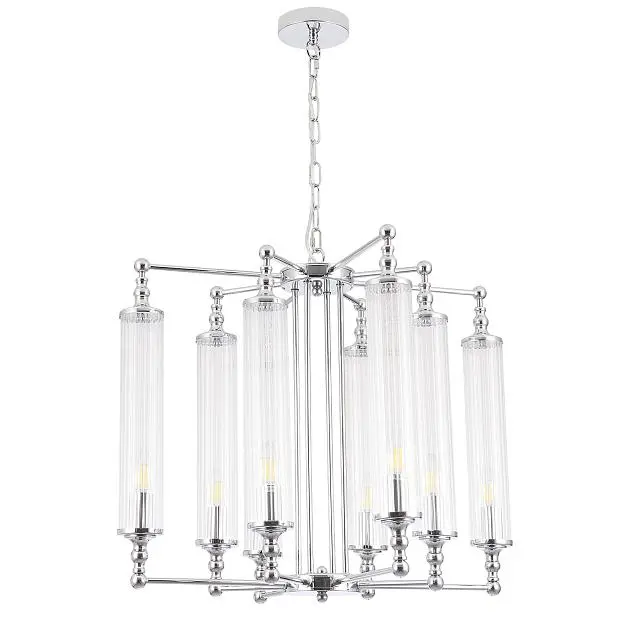 Подвесная люстра Crystal Lux TOMAS SP8 D650 CHROME Подвесная люстра Crystal Lux TOMAS SP8 D650 CHROME
