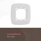 Рамка из поликарбоната на 1 пост Arte Milano 505.05-1.white am