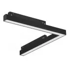 Угловой магнитный трековый светильник iLEDEX TECHNICAL 4822-013-L320-16W-110DG-3000K-BK VISION48/22