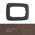 Рамка из поликарбоната для двойной розетки Arte Milano 505.05-double.black am