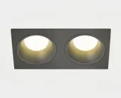 Встраиваемый светильник ItalLine IT08-8013 black 3000K 2 шт + IT08-8015 black