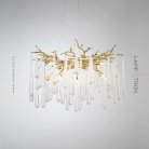 Люстра DEWDROPS 10 ламп. Цвет золото Lampatron 8849-24976