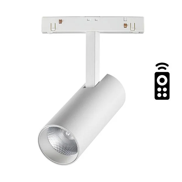 Трековый светильник диммируемый с ДУ IP20 LED 3000~6500К 12W 48V Novotech 358629 Flum