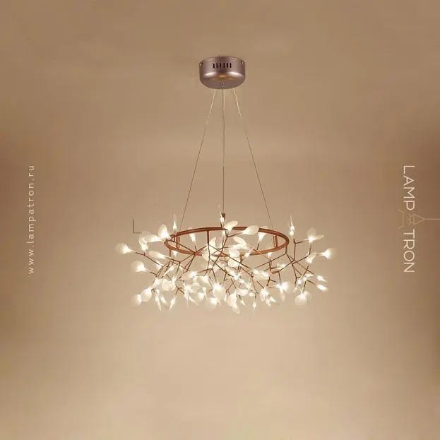 Кольцевые люстры и светильники LEAVES R Ø 80 см (108 LED). Без подсветки в чаше. Белый свет Lampatron 2163-24532 Кольцевые люстры и светильники LEAVES R Ø 80 см (108 LED). Без подсветки в чаше. Белый свет Lampatron 2163-24532