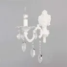 Бра Eurosvet 10108/1 белый/прозрачный хрусталь Strotskis a045450 Veletta