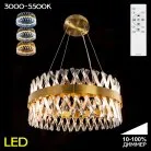 Люстра хрустальная с пультом Бронза Citilux CL336063 Ричард