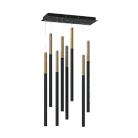 Подвесной светодиодный светильник LeDron HL012-8 Wooden 200 Black