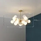 Люстра MATISSE SELF 10 плафонов. Цвет белый. Lampatron 3000-24791