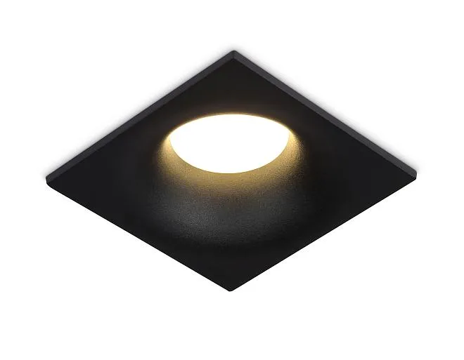 Встраиваемый светильник Ambrella light TN102812 BK черный GU5.3 85*85*35