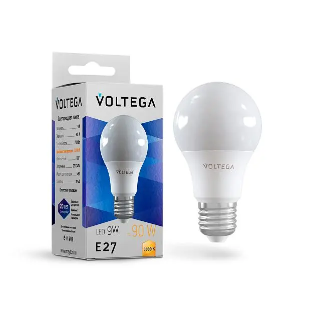 Лампочка Voltega 7244 General purpose bulb 9W Лампочка Voltega 7244 General purpose bulb 9W