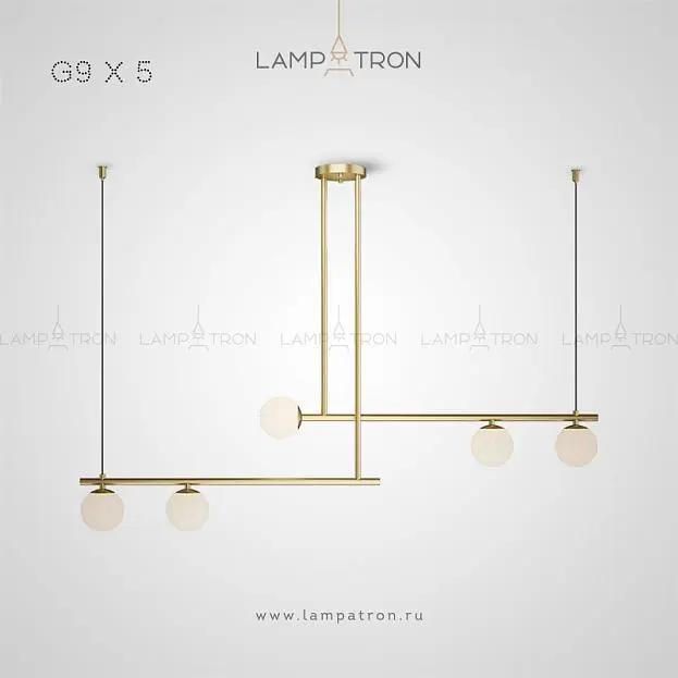 Реечный, рядный светильник ASGARD 5 ламп Lampatron 4220-10552 Реечный, рядный светильник ASGARD 5 ламп Lampatron 4220-10552