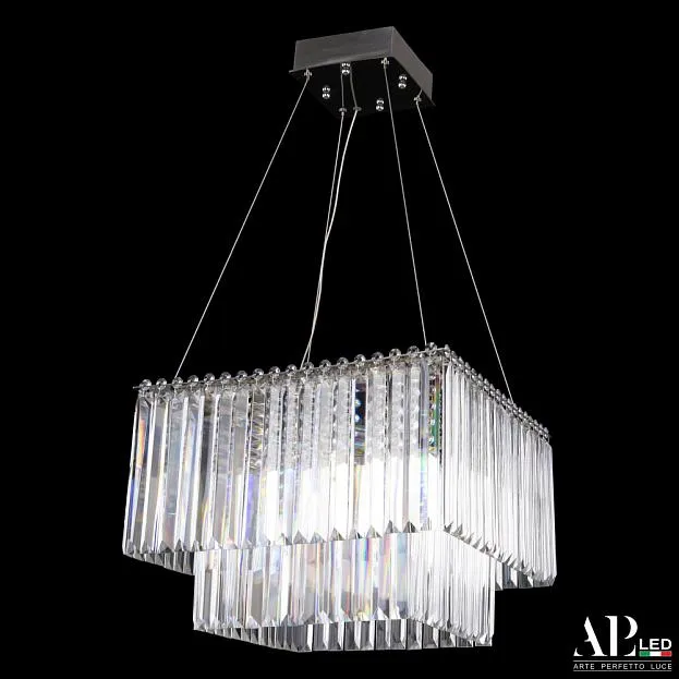Люстра светодиодная хрустальная APL LED SH10.42.C.Ni.4000 Sicilia Люстра светодиодная хрустальная APL LED SH10.42.C.Ni.4000 Sicilia
