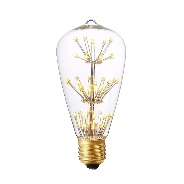 Лампа светодиодная Loft It ST64-47LED E27 3W колба прозрачная Edison Bulb