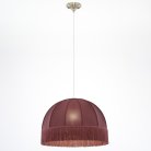 Подвесной светильник бронза с красным абажуром Citilux CL407033 Базель