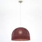 Подвесной светильник бронза с красным абажуром Citilux CL407033 Базель