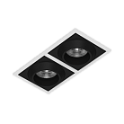 Встраиваемый светодиодный светильник LeDron GIZA SQ2 White-Black 4000K