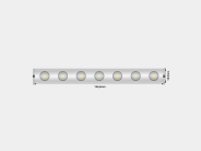 Светодиодная лента wall washer 5050, 42 LED/м, 6,2 Вт/м, 24В , IP67, Цвет: РГБ SWG SWG-542-24-RGB15/60-67