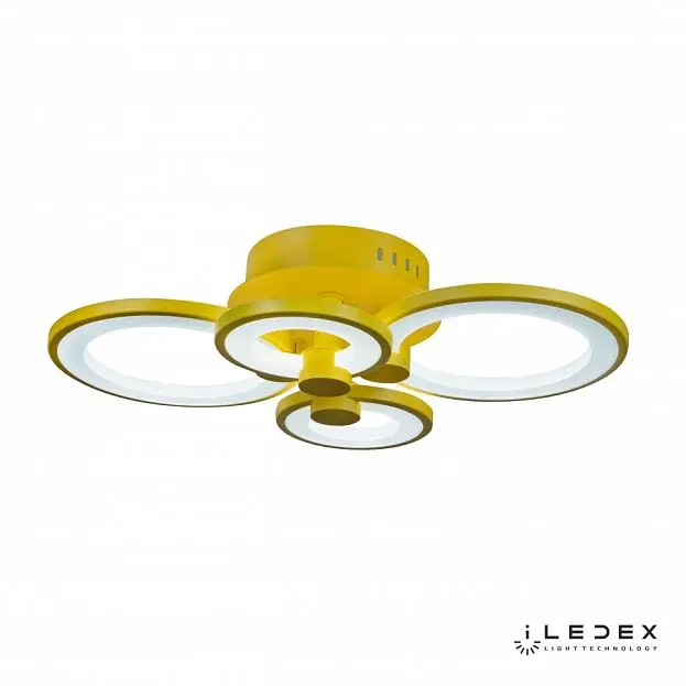 Потолочная люстра iLedex Ring A001/4 YELLOW Потолочная люстра iLedex Ring A001/4 YELLOW