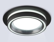 Встраиваемый светильник Ambrella light TU5210 BK черный IP20 GX70 D150*52