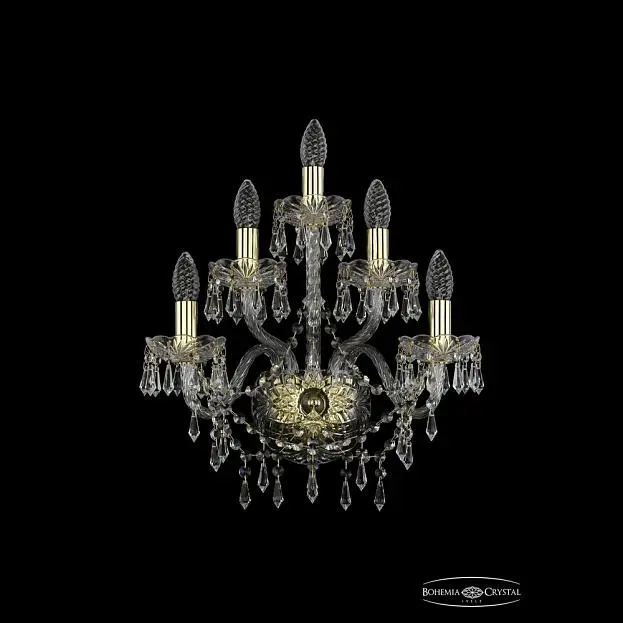 Бра хрустальный Bohemia 1403B/2+2+1/160 G Бра хрустальный Bohemia 1403B/2+2+1/160 G
