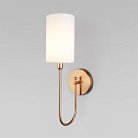 Настенный светильник с тканевым абажуром Eurosvet 60164/1 латунь a065752 Abbey