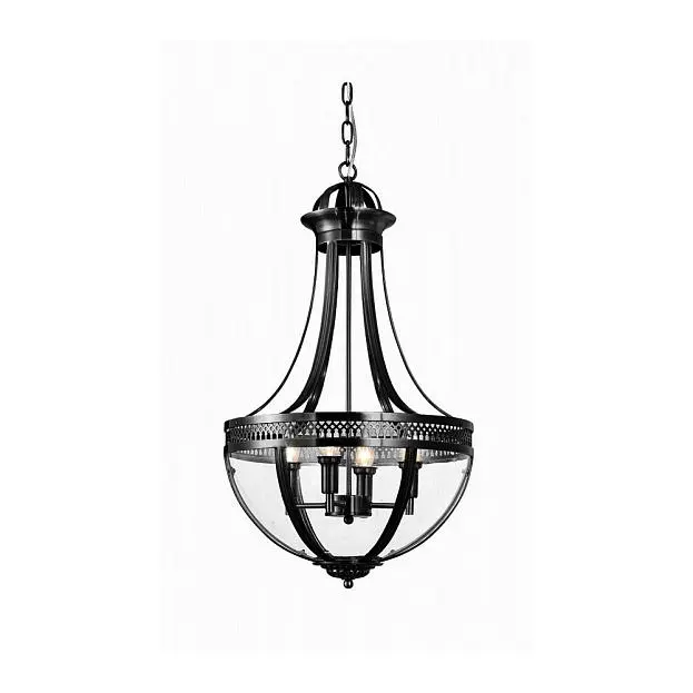 Люстра KM0287P-4 black Capitol