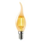 Лампочка светодиодная Volpe LED-CW35-5W/AMBER/E14/VLF Vintage
