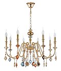 Люстра Crystal Lux MERCEDES SP8 GOLD/COLOR 0951/308