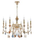 Люстра Crystal Lux MERCEDES SP8 GOLD/COLOR 0951/308