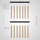 Готовая комбинация светильников HARDER COMBO Тип А. Размер M. 7 ламп Lampatron 6792-18642