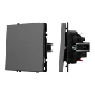 Механизм выключателя одноклавишный проходной SWT-NOBE-MKP1-SFPL-GR (230V, 10A) Arlight 054248