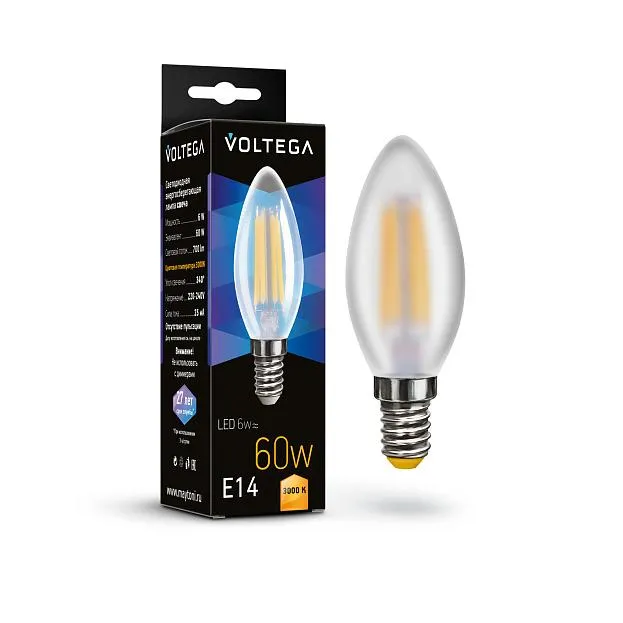 Лампа Voltega 7207 Candel matt 6W