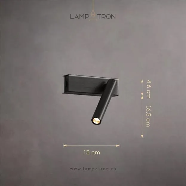 Бра ASAF Цвет Черный. Теплый свет. Lampatron asaf-black-warm 8298-22626 Бра ASAF Цвет Черный. Теплый свет. Lampatron asaf-black-warm 8298-22626