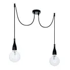 Подвесной светильник Ideal Lux 112671 MINIMAL SP2 NERO OPACO