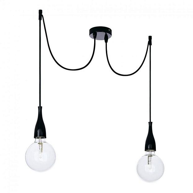 Подвесной светильник Ideal Lux 112671 MINIMAL SP2 NERO OPACO