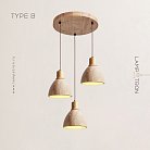 Готовая комбинация светильников MELIUS TRIO Тип B. Светлое дерево. Диск Lampatron 7400-20442