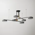 Люстра TECHNUM COLOR LED 6 плафонов. Цвет серый. Lampatron 1409-755