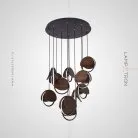 Готовая комбинация светильников REST MORE Цвет Светлое Дерево. 11 ламп на диске Lampatron 3552-8675