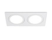 Встраиваемый светильник Ambrella light TN6612/2 WH белый IP44 GX53/2 max 15W 215*110*24