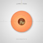 Бра ALESTA Размер M. Цвет Золото+Оранжевый Lampatron 4777-12090