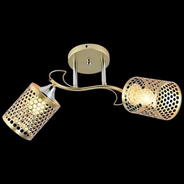 Потолочная люстра Reluce 01322-0.3-02 MATT GOLD+CR Потолочная люстра Reluce 01322-0.3-02 MATT GOLD+CR