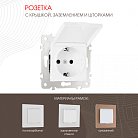 Розетка Arte Milano 203.41-1.white am