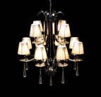 Хрустальная подвесная люстра Lumina Deco LDP 8810-12 SL Venisia
