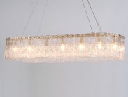 Подвесной светильник NEWPORT 10820/120 brass oval М0064786