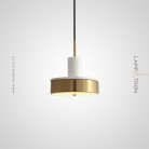 Подвесной светильник DETRIK Цвет латунь + белый Lampatron f-detrik-white 8780-24701