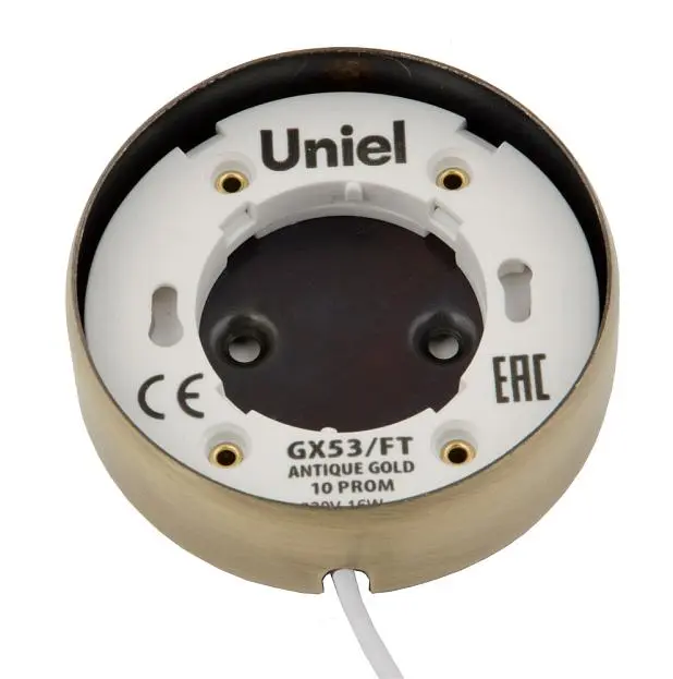 Точечный светильник Uniel GX53/FT ANTIQUE GOLD 10 PROM Точечный светильник Uniel GX53/FT ANTIQUE GOLD 10 PROM